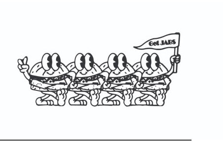 Menu with burger options and side items on a black background